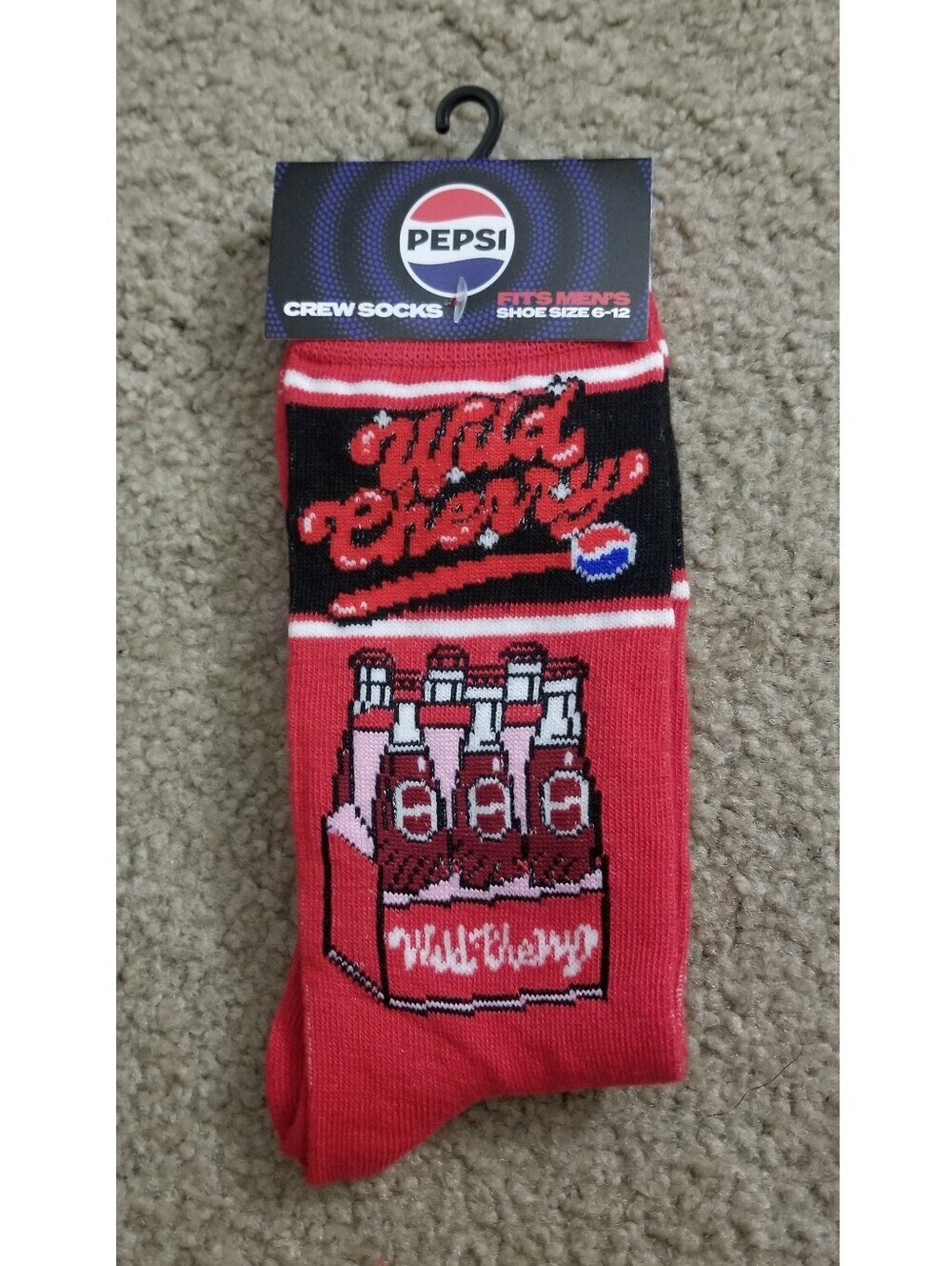 Pepsi Wild Cherry Men's Crew Socks